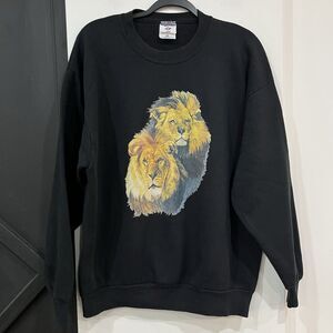 Vintage Lion Graphic Crewneck Sweatshirt Size XL